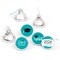 Big Dot of Happiness 2026 Teal Graduation Party Round Candy Sticker Favors - Labels Fits Chocolate Candy (1 Sheet of 108)